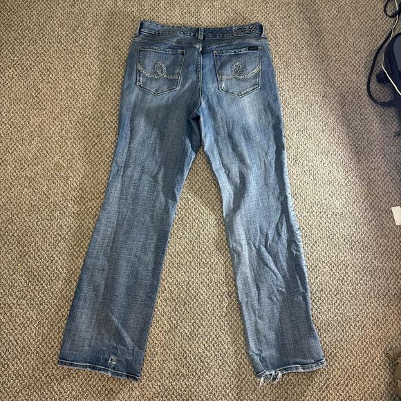 Perfect rare vintage y2k low rise 7’s jeans - Picture 7 of 8
